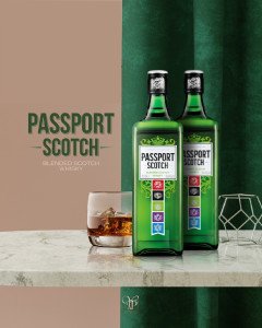 PASSPORT SCOTCH BLENDED SCOTCH WHISKY CRAFTED IN SCOTLAND