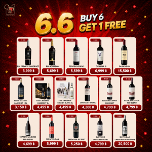 6.6 BUY 6 GET 1 FREE ซื้อ 6 แถม 1 (WINE/SPARKLING COLLECTION)