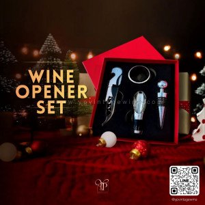 WINE OPENER BOX SET | ชุดอุปกรณ์เปิดไวน์ 4 ชิ้น พร้อมกล่อง