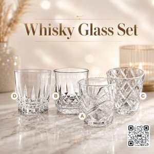 WHISKY GLASS SET | ชุดแก้ววิสกี้คริสตัลดีไซน์พรีเมียม