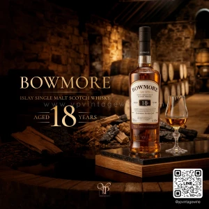 BOWMORE ISLAY SINGLE MALT SCOTCH WHISKY AGED 18 YEARS